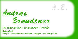 andras brandtner business card
