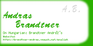 andras brandtner business card